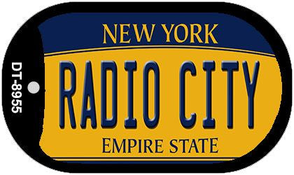 Radio City New York Novelty Metal Dog Tag Necklace DT-8955