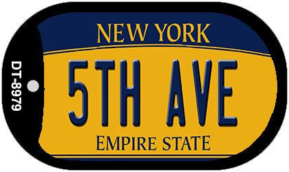 5th Ave New York Novelty Metal Dog Tag Necklace DT-8979