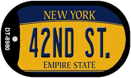 42nd St New York Novelty Metal Dog Tag Necklace DT-8980