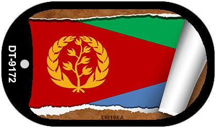 Eritrea Flag Scroll Metal Novelty Dog Tag Necklace DT-9172