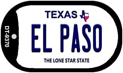 El Paso Texas Novelty Metal Dog Tag Necklace DT-9370