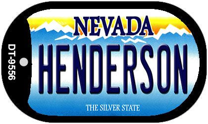 Henderson Nevada Novelty Metal Dog Tag Necklace DT-9556