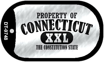 Property Of Connecticut Novelty Metal Dog Tag Necklace DT-9748