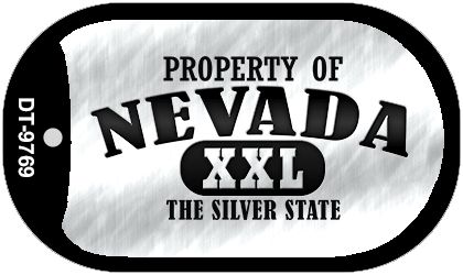 Property Of Nevada Novelty Metal Dog Tag Necklace DT-9769