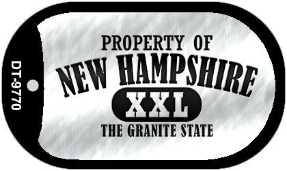 Property Of New Hampshire Novelty Metal Dog Tag Necklace DT-9770