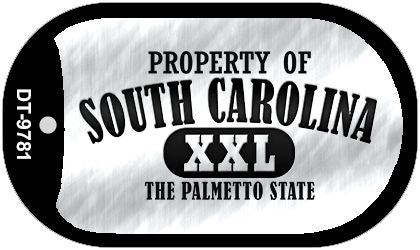 Property Of South Carolina Novelty Metal Dog Tag Necklace DT-9781