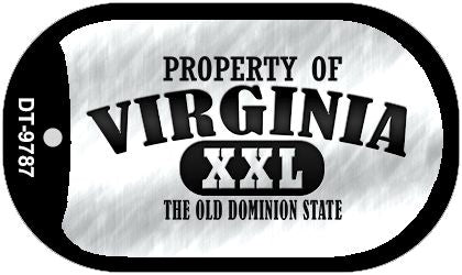Property Of Virginia Novelty Metal Dog Tag Necklace DT-9787