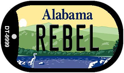 Rebel Alabama Novelty Metal Dog Tag Necklace DT-9999