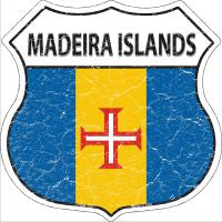 Madeira Islands Highway Shield Novelty Metal Magnet HSM-320