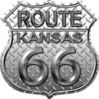 Route 66 Kansas Diamond Highway Shield Novelty Metal Magnet HSM-472