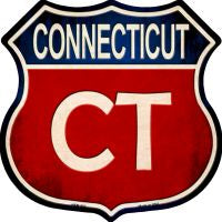 Connecticut Highway Shield Novelty Metal Magnet HSM-502