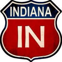Indiana Highway Shield Novelty Metal Magnet HSM-509