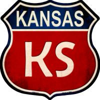 Kansas Highway Shield Novelty Metal Magnet HSM-511