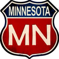 Minnesota Highway Shield Novelty Metal Magnet HSM-518