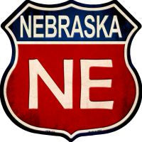 Nebraska Highway Shield Novelty Metal Magnet HSM-522