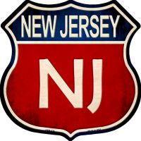 New Jersey Highway Shield Novelty Metal Magnet HSM-525