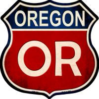 Oregon Highway Shield Novelty Metal Magnet HSM-532