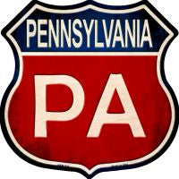 Pennsylvania Highway Shield Novelty Metal Magnet HSM-533