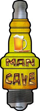 Man Cave Novelty Metal Spark Plug Sign