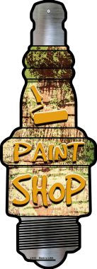 Paint Shop Novelty Metal Spark Plug Sign J-033