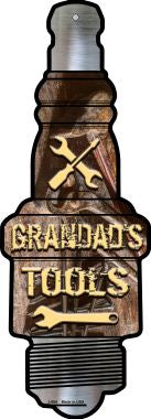Grandads Tools Novelty Metal Spark Plug Sign J-064