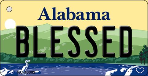 Blessed Alabama Key Chain Metal Novelty KC-10009