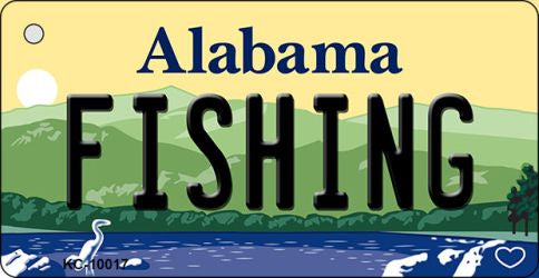 Fishing Alabama Key Chain Metal Novelty KC-10017