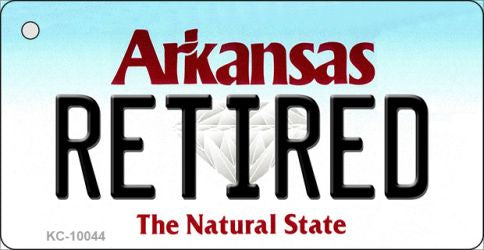 Retired Arkansas State License Plate Tag Key Chain KC-10044