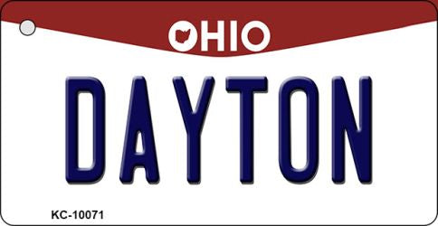 Dayton Ohio State License Plate Tag Key Chain KC-10071