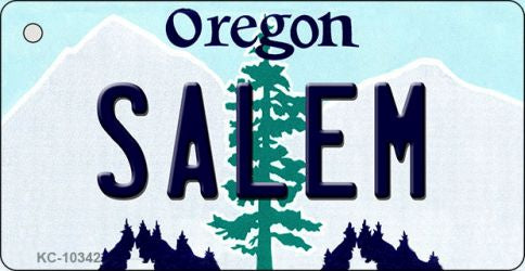 Salem Oregon State License Plate Tag Key Chain KC-10342