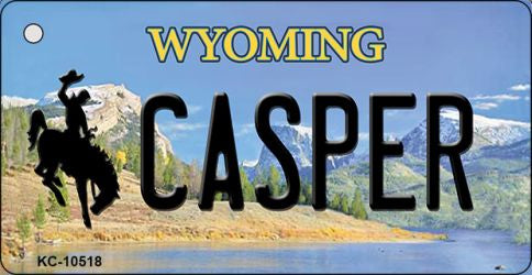 Casper Wyoming State License Plate Tag Key Chain KC-10518
