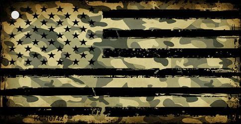 American Camo Flag Novelty Metal Key Chain KC-10742