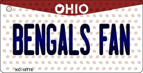 Bengals Fan Ohio State License Plate Tag Key Chain KC-10775