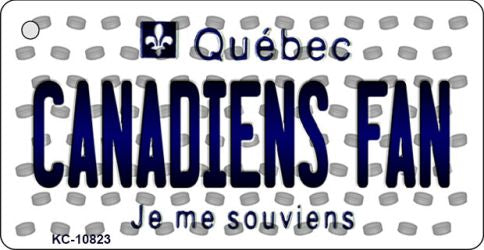 Canadiens Fan Quebec State License Plate Tag Key Chain KC-10823
