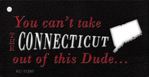 Connecticut Dude Novelty Metal Key Chain KC-11261