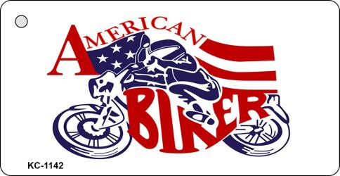 American Biker Novelty Aluminum Key Chain KC-1142