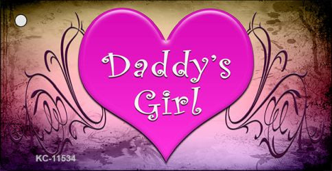 Daddy's Girl Novelty Metal Key Chain KC-11534