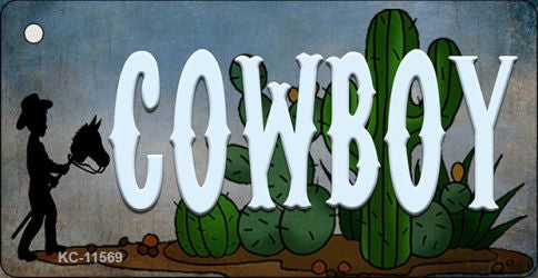 Cowboy Novelty Metal Key Chain KC-11569