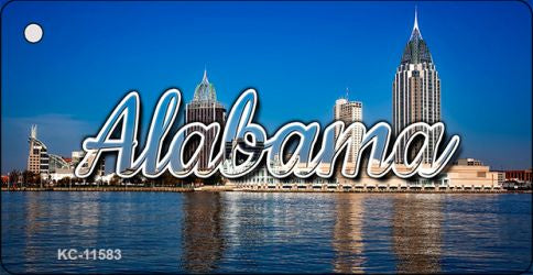 Alabama City Skyline Novelty Metal Key Chain KC-11583