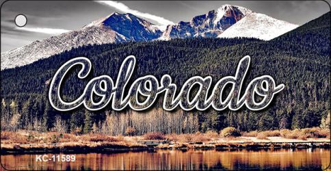 Colorado Forest and Mountains Novelty Metal Key Chain KC-11589