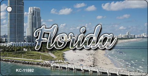 Florida White Sand Beach Key Chain KC-11592