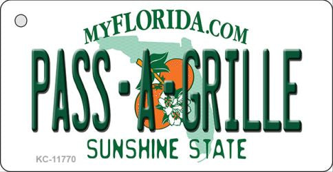 Pass A Grille Florida Novelty Metal Key Chain KC-11770