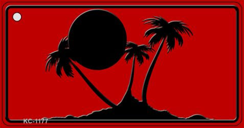Island Palms Novelty Metal Key Chain KC-1177