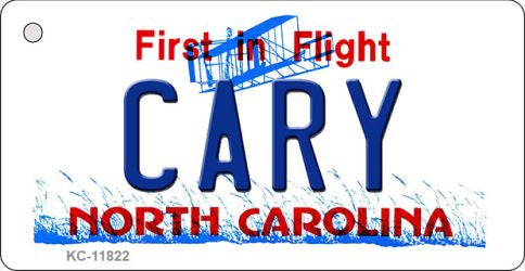 Cary North Carolina Novelty Metal Key Chain KC-11822