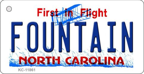 Fountain North Carolina Novelty Metal Key Chain KC-11861