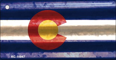 Colorado Corrugated Flag Novelty Key Chain KC-11947