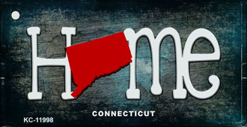 Connecticut Home State Outline Novelty Key Chain KC-11998
