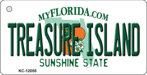 Florida Treasure Island Novelty Metal Key Chain KC-12055