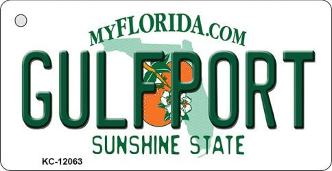 Florida Gulfport Novelty Metal Key Chain KC-12063