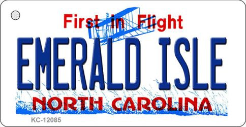 Emerald Island North Carolina State Novelty Metal Key Chain KC-12085